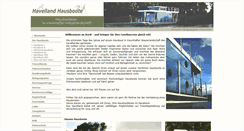 Desktop Screenshot of havelland-hausboote.de